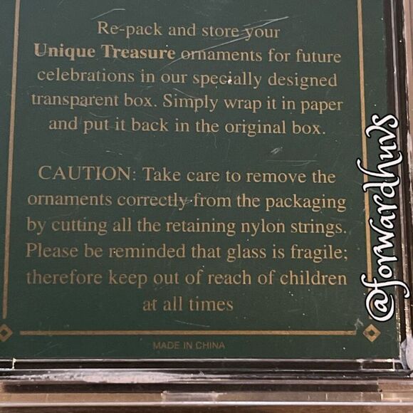 Sterling Hand Spun Glass Ornament in Case - Picture 9 of 11